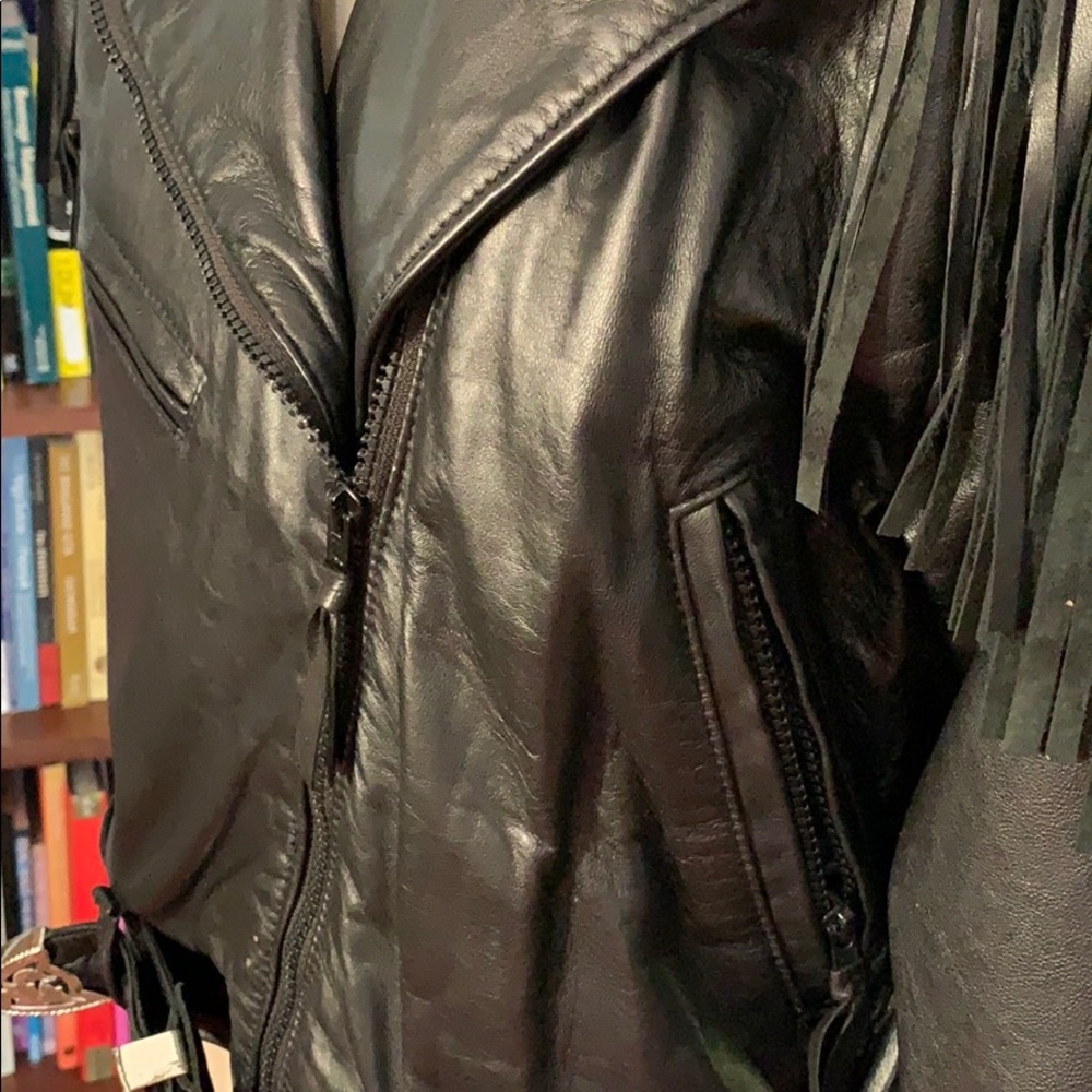 SOLD!! Vintage 80s cowgirl biker jacket - Picture 4 of 6